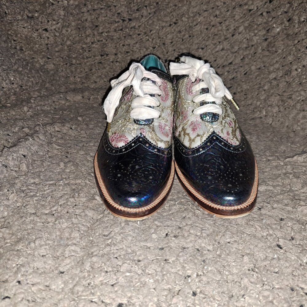 Irregular Choice-Float Away-Tooled Oil Slick Oxfo… - image 3